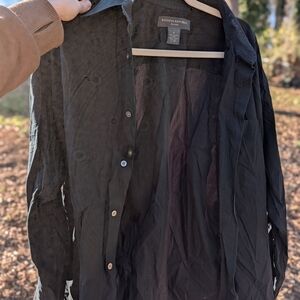 Banana Republic Men's Lightweight Black Shirt Jacket